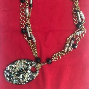 Handcrafted statement pendant necklace